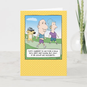 Funny Embarrassed Dog Birthday Card
