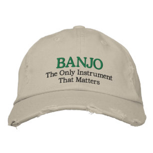 Funny Embroidered Banjo Music Hat