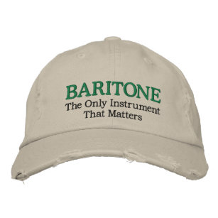 Funny Embroidered Baritone Music Hat