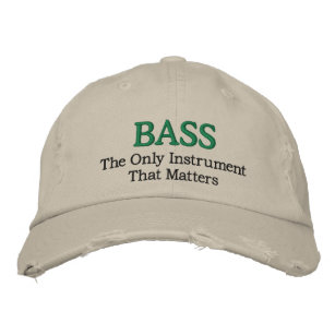 Funny Embroidered Bass Music Hat