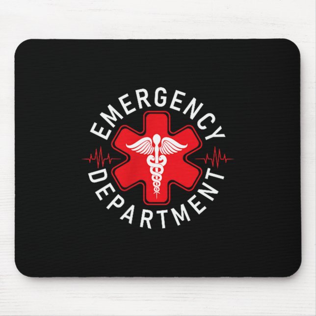Funny Emergency Department Emergency Room Nurse Ed Mouse Pad (Front)