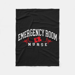 Funny emergency department emergency room nurse er fleece blanket