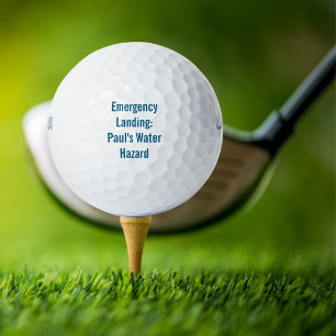 Funny Emergency Landing: [Name]’s Water Hazard Golf Balls