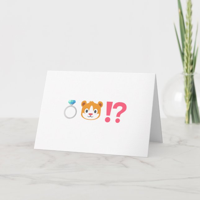 Funny Emoji Ring Bearer Request Invitation (Front)