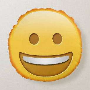 Funny Emoji Throw Pillow