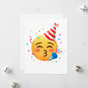 Funny Emoticon Party Holiday Card