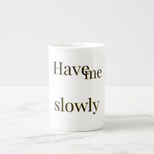 Funny emotional cute cool bone china mug