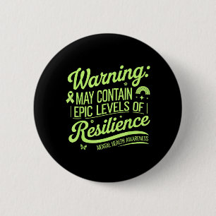 Funny Empowering Mental Health Awareness 6 Cm Round Badge