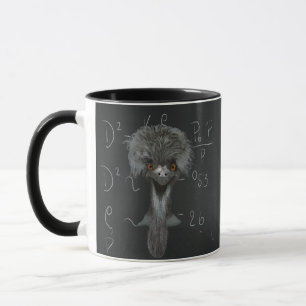 Funny Emu Einstein Mug