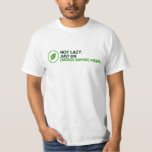 Funny "Energy-Saving Mode" Graphic T-Shirt
