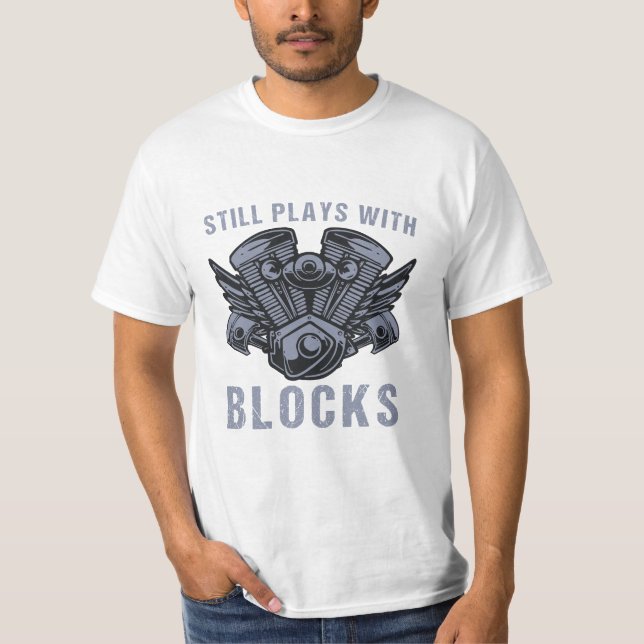 Funny Engine Mechanic Humour for Car Repair Garage T-Shirt (Front)