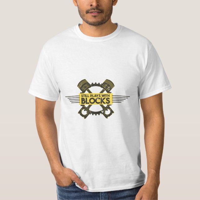 Funny Engine Mechanic Humour for Car Repair Garage T-Shirt (Front)