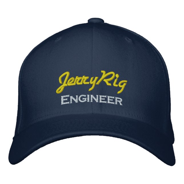 Funny Engineer Embroidered Hat (Front)