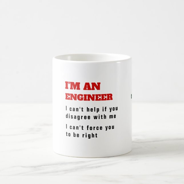 Funny ENGINEER Engineering Quote Heat MAGIC Magic Mug (Center)