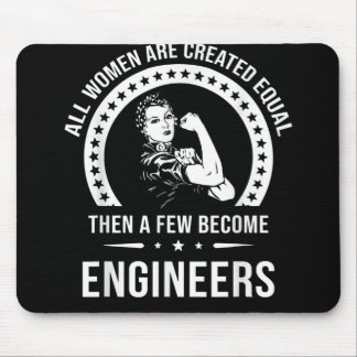 Funny Engineer For All Women Are Created Equal Mouse Pad