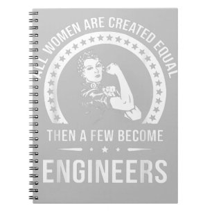 Funny Engineer For All Women Are Created Equal Notebook