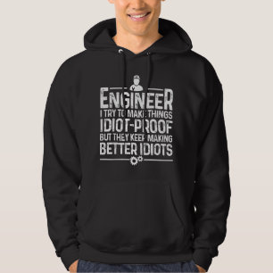 Funny Engineer Gift For Men Women Cool Engineering Hoodie
