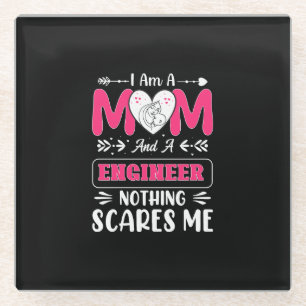 Funny Engineer Mum, Engineer Mum Glass Coaster