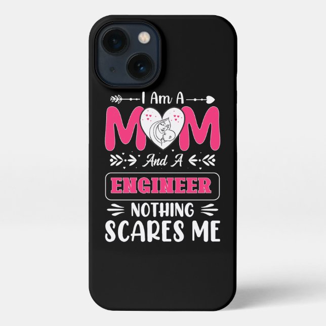 Funny Engineer Mum, Engineer Mum iPhone Case (Back)