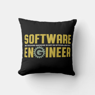 Funny Engineer Software Engineering and Programmer Cushion