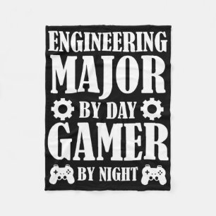 Funny Engineering Student Engineer Gamer Gifts For Fleece Blanket
