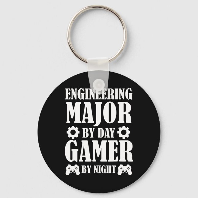 Funny Engineering Student Engineer Gamer Gifts For Key Ring (Front)