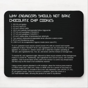 Funny Engineer's Recipe Mousepad