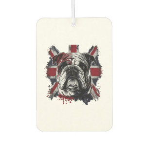 Funny English bulldog Car Air Freshener
