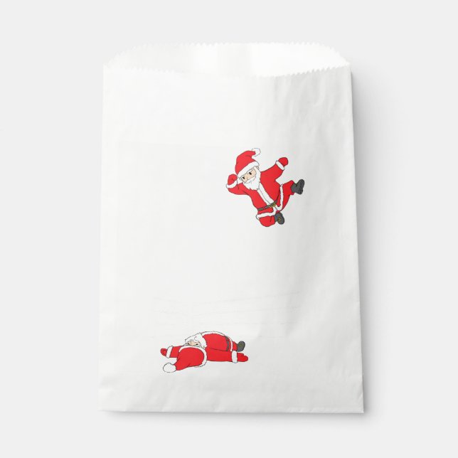 Funny English Bulldog Dog Tree Christmas Lights Xm Favour Bag (Front)