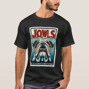 Funny English Bulldog Jowls Ice Cream Bully Dog Mo T-Shirt