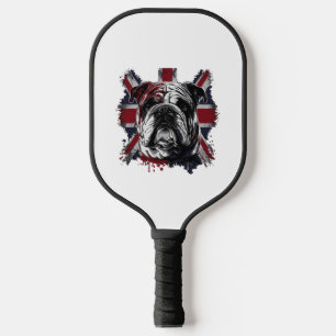 Funny English bulldog Pickleball Paddle