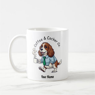 Funny English Cocker Spaniel Business Suit Coffee Mug