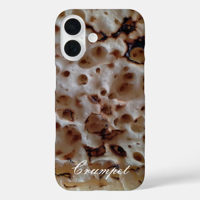 Funny English Crumpet Personalised Case-Mate iPhone Case (Back)