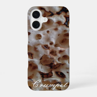 Funny English Crumpet Personalised iPhone 16 Case