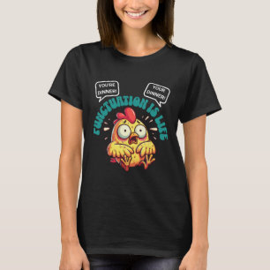 Funny English Grammar Problems Chicken Punctuation T-Shirt