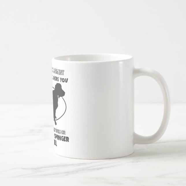 Funny ENGLISH SPRINGER SPANIEL designs Coffee Mug (Right)