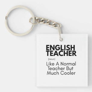 Funny English Teacher Gift Idea Key Ring