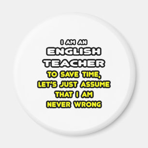 Funny English Teacher T-Shirts and Gifts Magnet