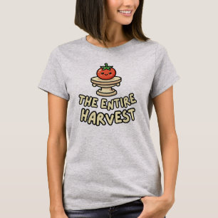 Funny Entire Harvest Tiny Tomato Gardener Humour T T-Shirt
