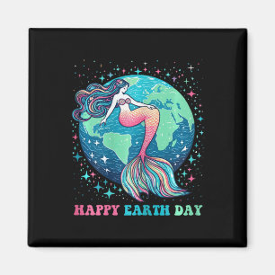 Funny Environment Cute Tail Mermaid Colourful Happ Magnet