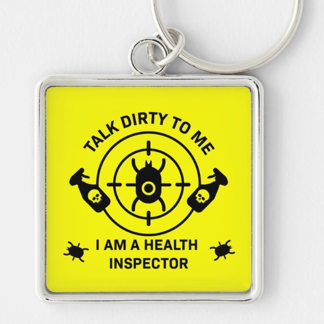 Funny Environmental Health Inspector Gift Key Ring (Front)