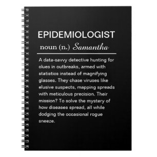 Funny Epidemiologist Definition Personalized Notebook