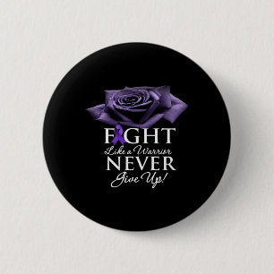 Funny epilepsy Awareness women Kids purple ribbon 6 Cm Round Badge