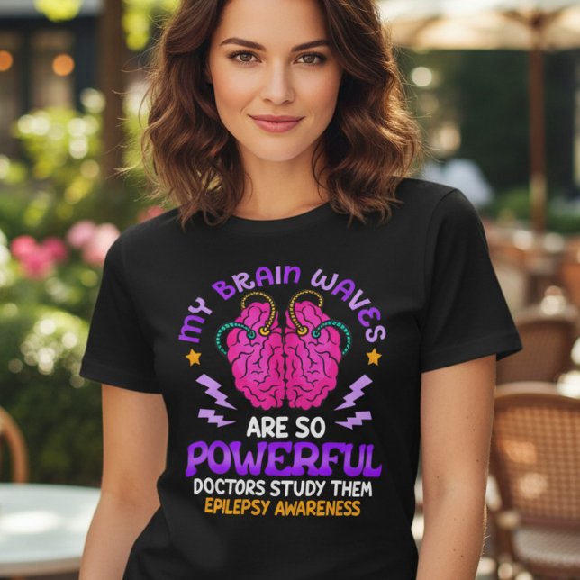 Funny Epilepsy Brain Waves Awareness Tri-Blend Shirt (Creator Uploaded)