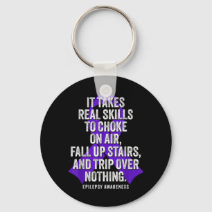 Funny Epilepsy Warrior Epilepsy Awareness Key Ring