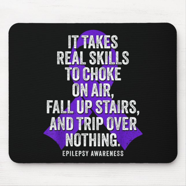 Funny Epilepsy Warrior Epilepsy Awareness Mouse Pad (Front)