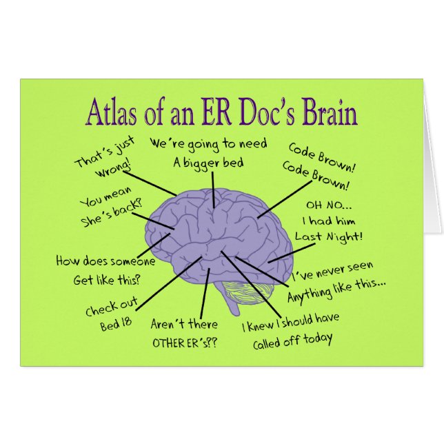 Funny ER Doctor Physician Gifts (Front Horizontal)