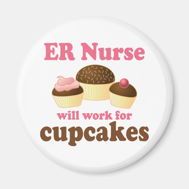 Funny ER nurse Magnet (Front)