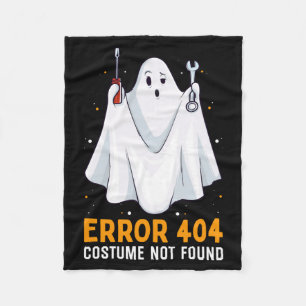 Funny Error 404_ Costume Not Found Easy Lazy Fleece Blanket