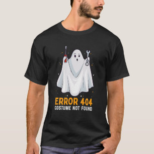 Funny Error 404 Costume Not Found Easy Lazy T-Shirt